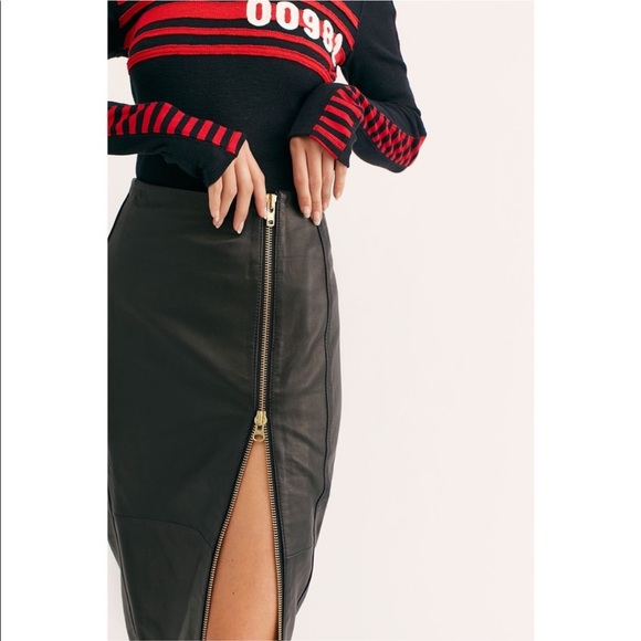 Free People Muubaa Faroe Zip Skirt - Picture 3 of 7
